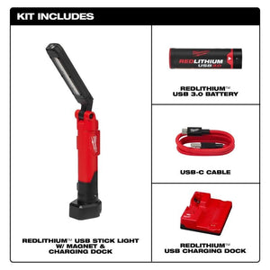 Milwaukee 2128 - 22 RLUSB STICK LIGHT KIT - Mississauga Hardware Centre Inc