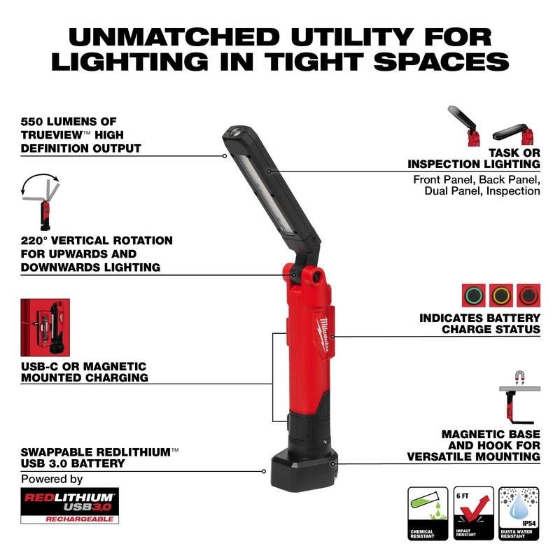 Milwaukee 2128 - 22 RLUSB STICK LIGHT KIT - Mississauga Hardware Centre Inc