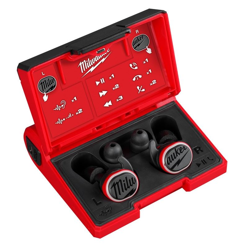 Milwaukee 2191 - 21 REDLITHIUM USB Bluetooth Jobsite Ear Buds - Mississauga Hardware Centre Inc
