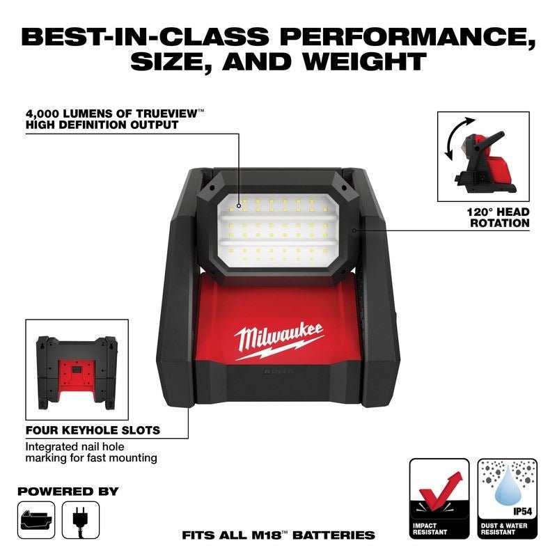 Milwaukee 2366 - 20 M18 ROVER Dual Power Flood Light - Mississauga Hardware Centre Inc