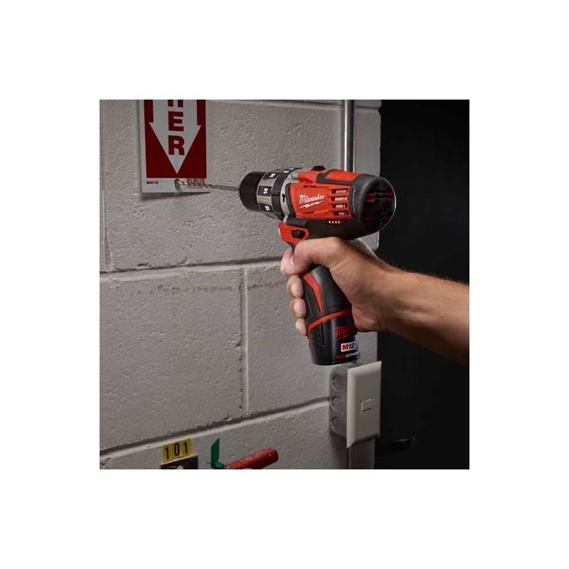 Milwaukee | 2411 - 20 M12 Cordless Lithium - Ion 3/8" Hammer Drill Driver - Mississauga Hardware Centre IncMilwaukee2411-20