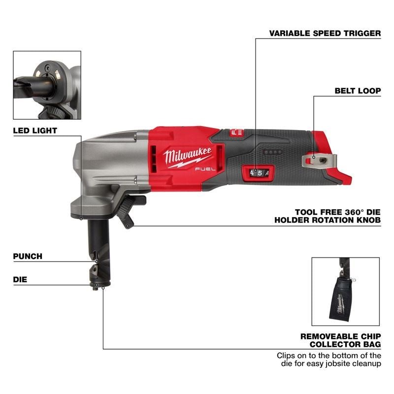 Milwaukee 2476 - 20 M12 FUEL 16 Gauge Variable Speed Nibbler - Mississauga Hardware Centre Inc