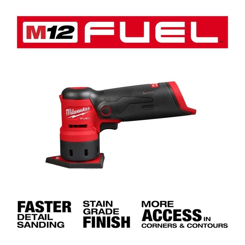 Milwaukee 2531 - 20 M12 FUEL Orbital Detail Sander - Mississauga Hardware Centre Inc