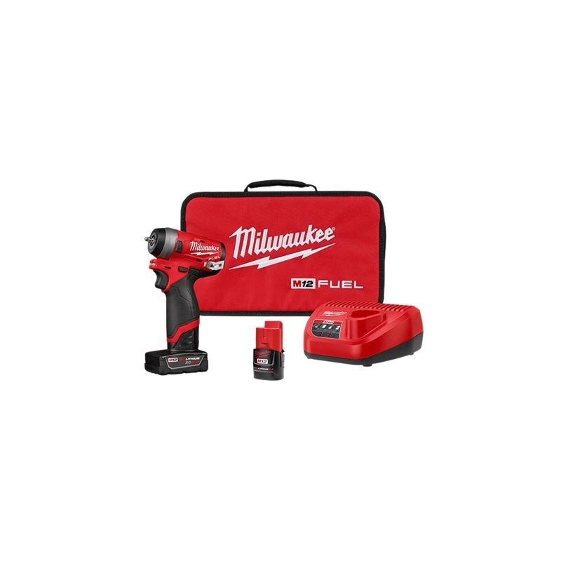Milwaukee 2552 - 22 M12 FUEL 1/4" Stubby Impact Wrench Kit - Mississauga Hardware Centre IncMilwaukee2552-22