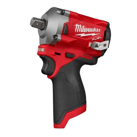 Milwaukee 2555P - 20 M12 FUEL 1/2 inch Stubby Impact Wrench w/ Pin Detent - Mississauga Hardware Centre IncMilwaukee2555P-20