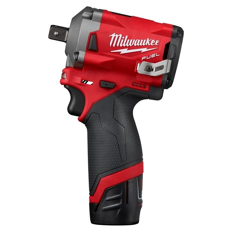 Milwaukee 2555P - 22 M12 FUEL 1/2 Stubby Impact Wrench w/ Pin Detent Kit - Mississauga Hardware Centre IncMilwaukee2555P-22