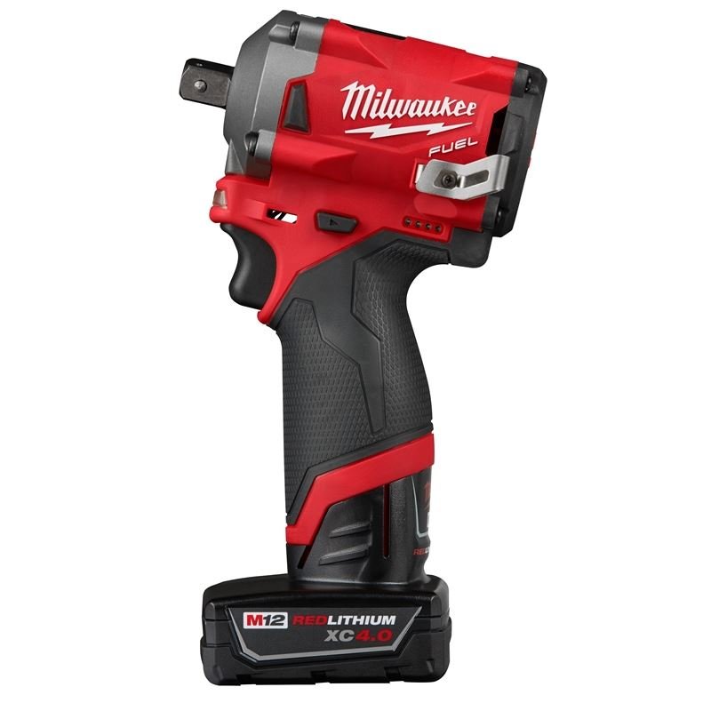 Milwaukee 2555P - 22 M12 FUEL 1/2 Stubby Impact Wrench w/ Pin Detent Kit - Mississauga Hardware Centre IncMilwaukee2555P-22