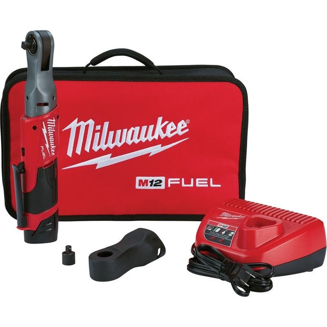 Milwaukee 2557 - 21 M12 FUEL 3/8 in Ratchet Kit - Mississauga Hardware Centre Inc