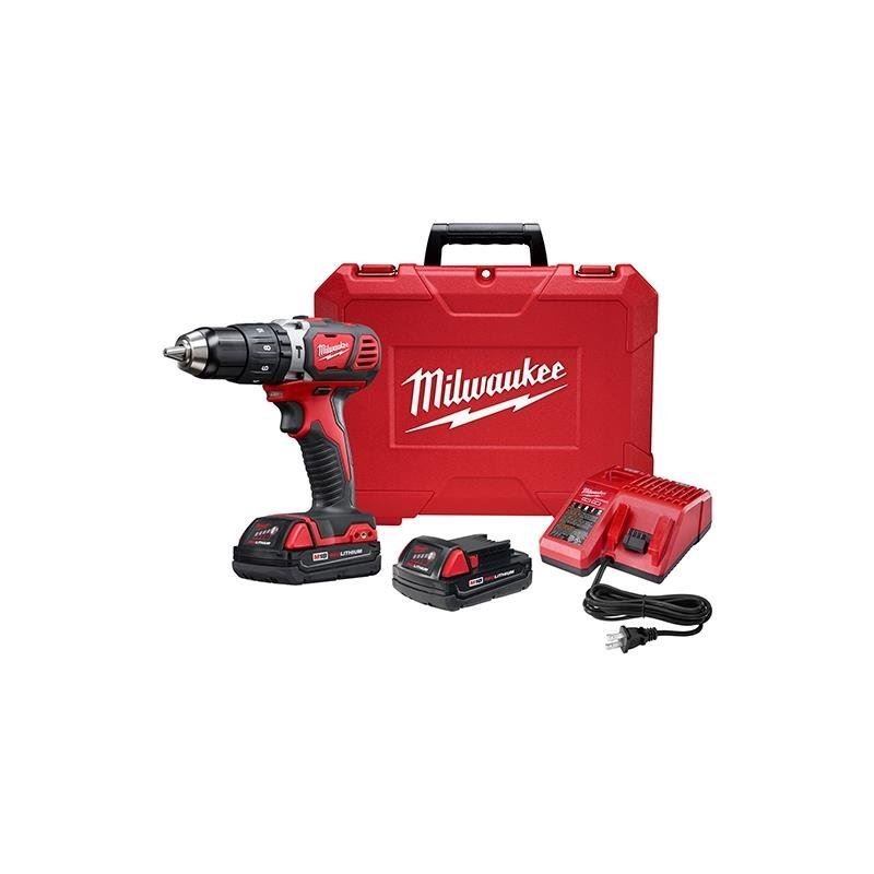 Milwaukee 2607 - 22CT M18 Compact 1/2 Hammer Drill/Driver Kit - Mississauga Hardware Centre IncMilwaukee2607-22CT
