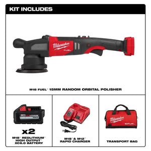 Milwaukee 2684 - 22HD M18 FUEL 15mm Random Orbital Polisher Kit - Mississauga Hardware Centre Inc