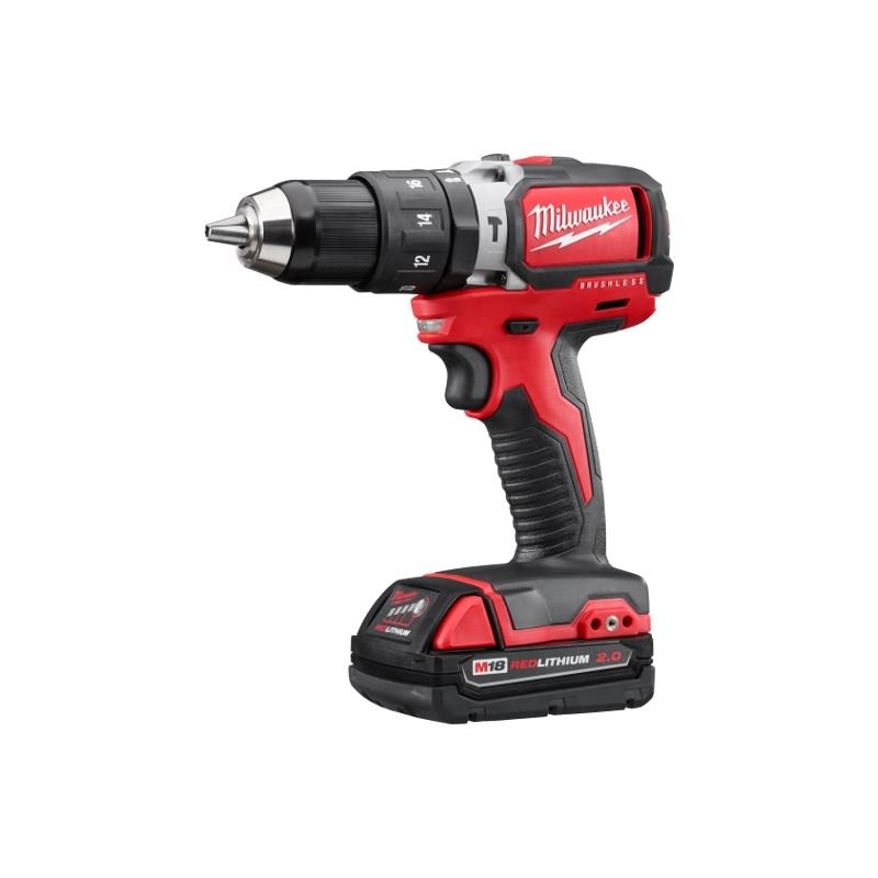 Milwaukee 2702 - 22CT M18 1/2" Compact Brushless Hammer Drill/Driver Kit - Mississauga Hardware Centre IncMilwaukee2702-22CT