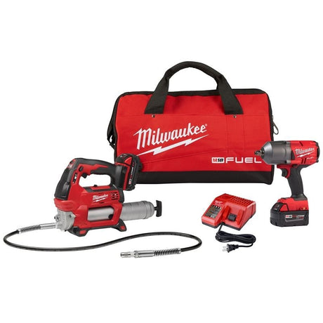 Milwaukee 2767 - 22GG M18 Impact Wrench and Grease Gun Kit - Mississauga Hardware Centre IncMilwaukee2767-22GG