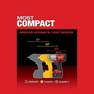 Milwaukee 2767 - 22R M18 FUEL High Torque 1/2in Impact Wrench with Friction Ring Kit - Mississauga Hardware Centre Inc
