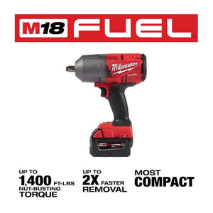 Milwaukee 2767 - 22R M18 FUEL High Torque 1/2in Impact Wrench with Friction Ring Kit - Mississauga Hardware Centre Inc