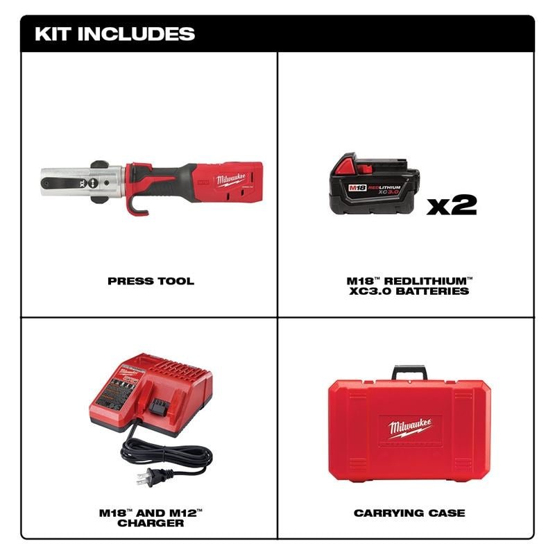 Milwaukee 2773 - 20L M18 FORCE LOGIC Long Throw Press Tool Kit - Mississauga Hardware Centre Inc