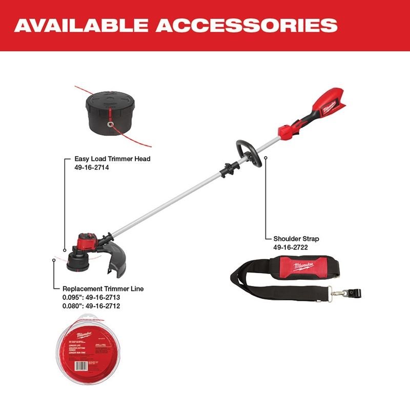 Milwaukee - 2828 - 21 - M18 Brushless String Trimmer Kit - Mississauga Hardware Centre Inc