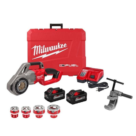 Milwaukee 2870 - 22 M18 FUEL Compact Pipe Threader w/ ONE - KEY w/ 1/2in - 1 - 1/4in Compact NPT Forged Aluminum Die Heads - Mississauga Hardware Centre Inc