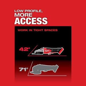 Milwaukee 2886 - 20 M18 FUEL 5in Flathead Braking Grinder, Paddle Switch No - Lock - Mississauga Hardware Centre Inc