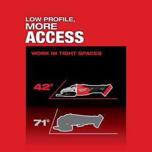 Milwaukee 2887 - 20 M18 FUEL 5in Flathead Braking Grinder, Slide Switch Lock - On - Mississauga Hardware Centre Inc