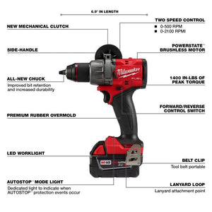 Milwaukee 2903 - 22 M18 FUEL 1/2in Drill/Driver Kit - Mississauga Hardware Centre Inc