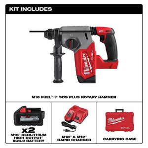 Milwaukee 2912 - 22 M18 FUEL 1 in SDS Plus Rotary Hammer Kit - Mississauga Hardware Centre Inc