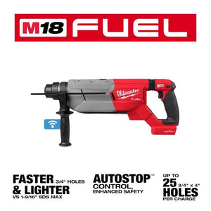 Milwaukee 2916 - 20 M18 FUEL 1 - 1/4in SDS Plus D - Handle Rotary Hammer w/ ONE - KEY - Mississauga Hardware Centre Inc