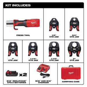 Milwaukee 2922 - 22 FORCE LOGIC Press Tool w/ ONE - KEY - Mississauga Hardware Centre Inc