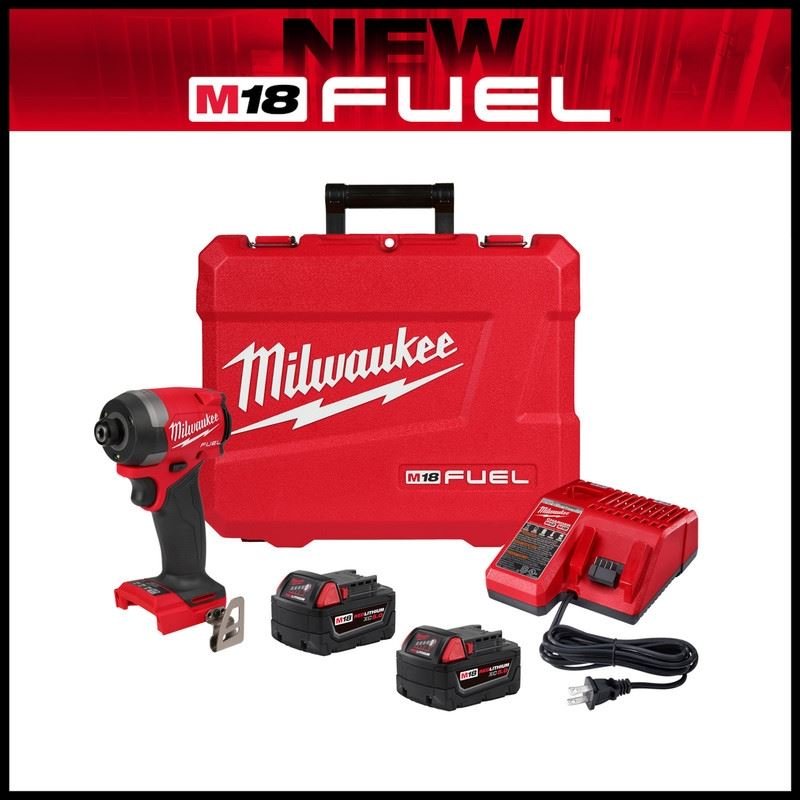Milwaukee 2953 - 22 M18 FUEL 1/4in Hex Impact Driver Kit - Mississauga Hardware Centre Inc