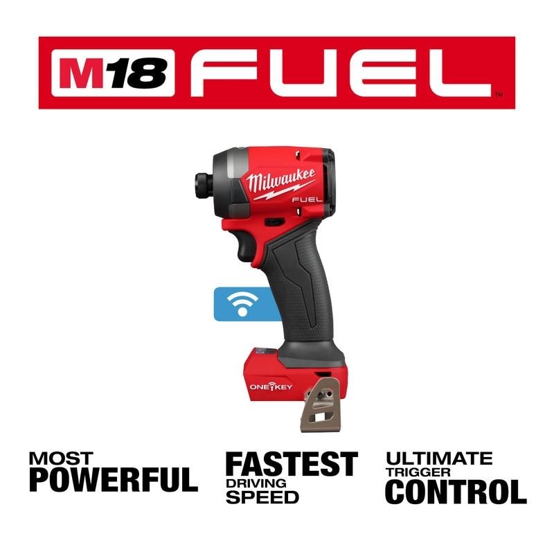 Milwaukee 2957 - 20 M18 FUEL 1/4in Hex Impact Driver w/ ONE - KEY - Mississauga Hardware Centre Inc