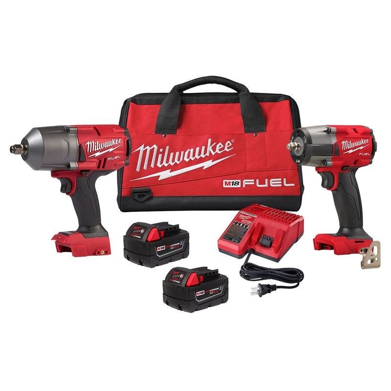 Milwaukee 2988 - 22R M18 FUEL Automotive High Torque/ Mid Torque 2 - Piece Impact Wrench Kit - Mississauga Hardware Centre Inc