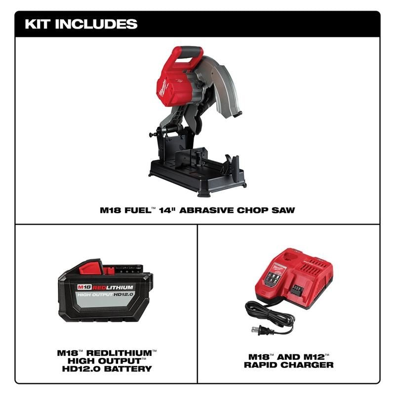 Milwaukee 2990 - 21HD M18 FUEL 14in Abrasive Chop Saw Kit - Mississauga Hardware Centre Inc