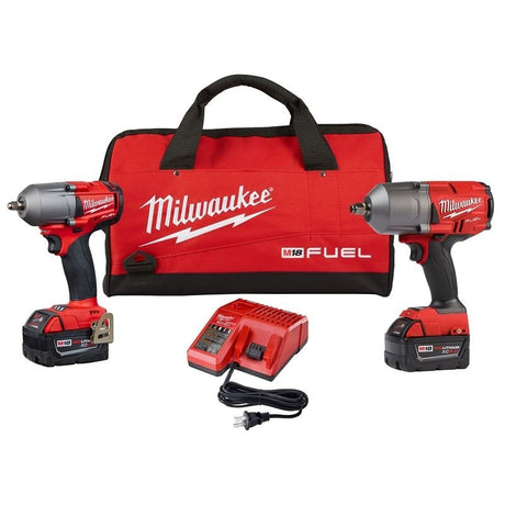 Milwaukee 2993 - 22 M18 Fuel High Torque 1/2 in. and 3/8 in. Impact Kit - Mississauga Hardware Centre Inc