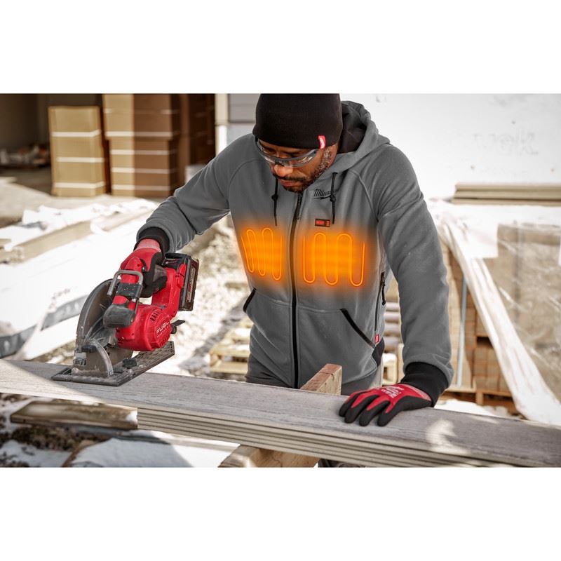 Milwaukee 306G - 21 M12 HEATED HOODIE KIT - GREY - Mississauga Hardware Centre Inc