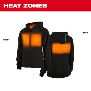 Milwaukee 336B - 21 M12 WOMENS HEATED HOODIE KIT - BLACK - Mississauga Hardware Centre Inc