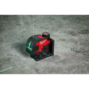 Milwaukee 3624 - 21 M12 Green Cross Line and 4 - Points Laser Kit - Mississauga Hardware Centre Inc