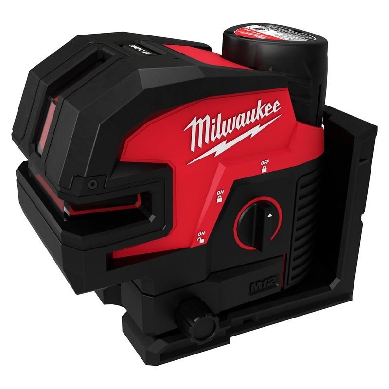 Milwaukee 3624 - 21 M12 Green Cross Line and 4 - Points Laser Kit - Mississauga Hardware Centre Inc