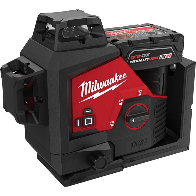 Milwaukee 3632 - 21 M12 Green 360degree 3 - Plane Laser Kit - Mississauga Hardware Centre Inc