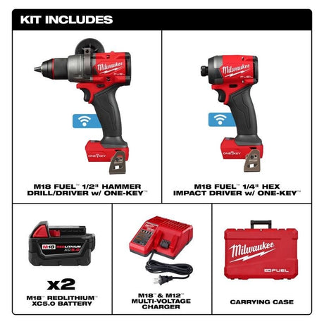 Milwaukee 3696 - 22 M18 FUEL 2 - Tool Combo Kit w/ ONE - KEY - Mississauga Hardware Centre Inc