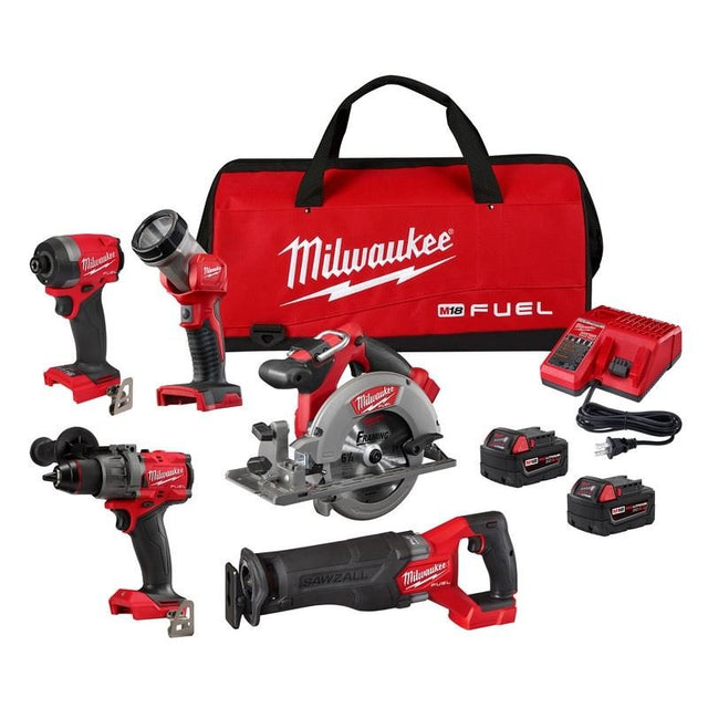 Milwaukee 3697 - 25 M18 FUEL 5 Tool Combo Kit - Mississauga Hardware Centre Inc