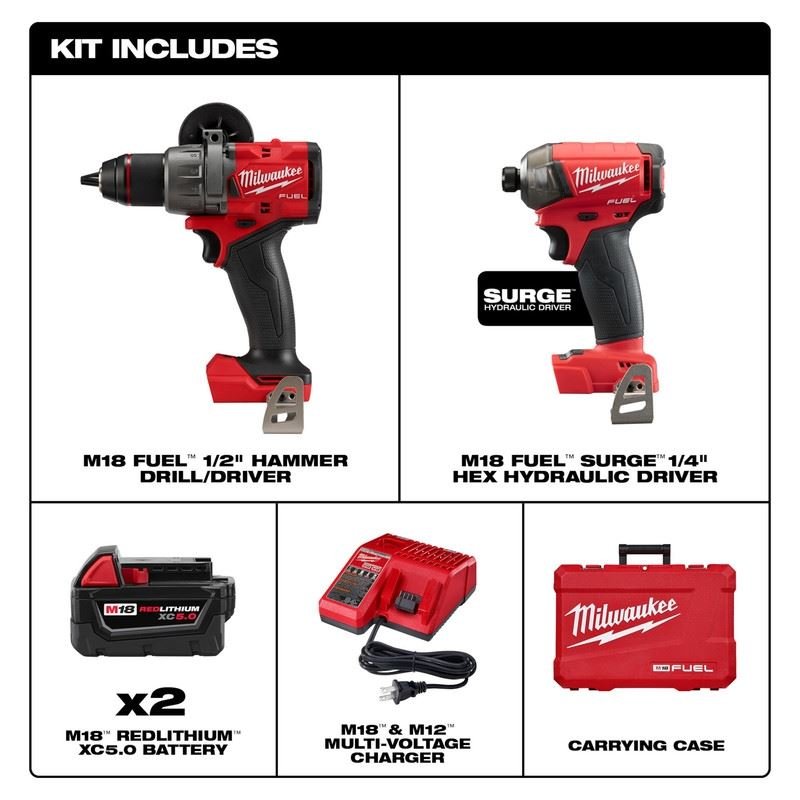 Milwaukee 3699 - 22 M18 FUEL 2 - Tool Combo Kit - Mississauga Hardware Centre Inc