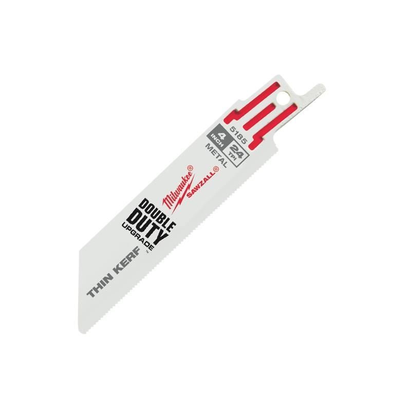 Milwaukee 48 - 00 - 5185 4"" 24 TPI Thin Kerf SAWZALL Blades (5 Pk) - Mississauga Hardware Centre IncMilwaukee48-00-5185