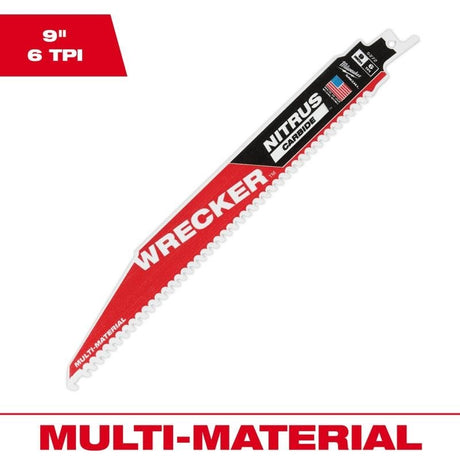 Milwaukee 48 - 00 - 5272 The WRECKER with Nitrus Carbide SAWZALL Blade - 9in - Mississauga Hardware Centre Inc