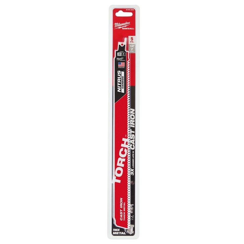 Milwaukee 48 - 00 - 5563 12in Torch Sawzall Blade with Nitrus Carbide - Mississauga Hardware Centre Inc