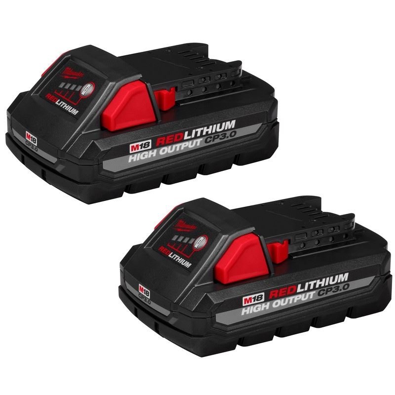 Milwaukee 48 - 11 - 1837 M18 REDLITHIUM HIGH OUTPUT CP3.0 Battery 2 - Pack - Mississauga Hardware Centre Inc