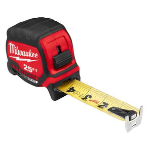 Milwaukee 48 - 22 - 0225M 25 FT Wide Blade Magnetic Tape Measure - Mississauga Hardware Centre Inc