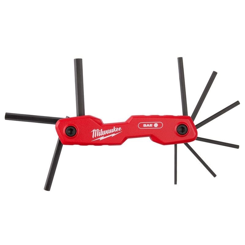 Milwaukee 48 - 22 - 2181 9 Key Folding Hex Key Set - SAE - Mississauga Hardware Centre Inc