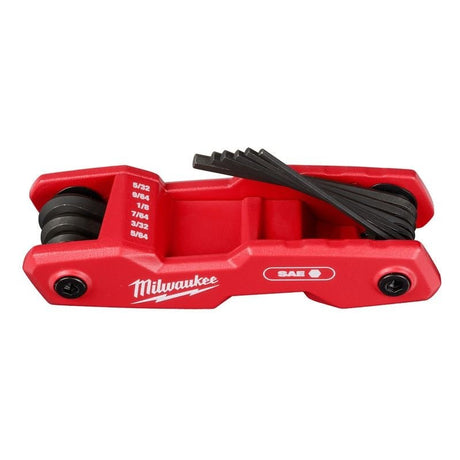 Milwaukee 48 - 22 - 2181 9 Key Folding Hex Key Set - SAE - Mississauga Hardware Centre Inc