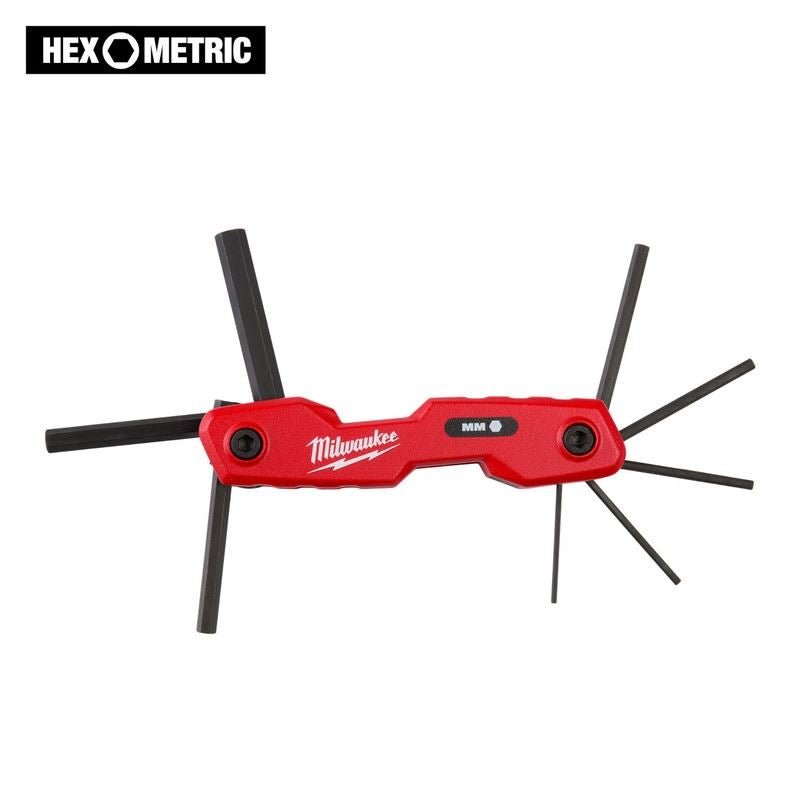 Milwaukee 48 - 22 - 2182 8 Key Folding Hex Key Set - Metric - Mississauga Hardware Centre Inc