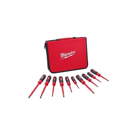 Milwaukee | 48 - 22 - 2210 10 PC 1000V Insulated Screwdriver Set w/ EV - Mississauga Hardware Centre IncMilwaukee48-22-2210