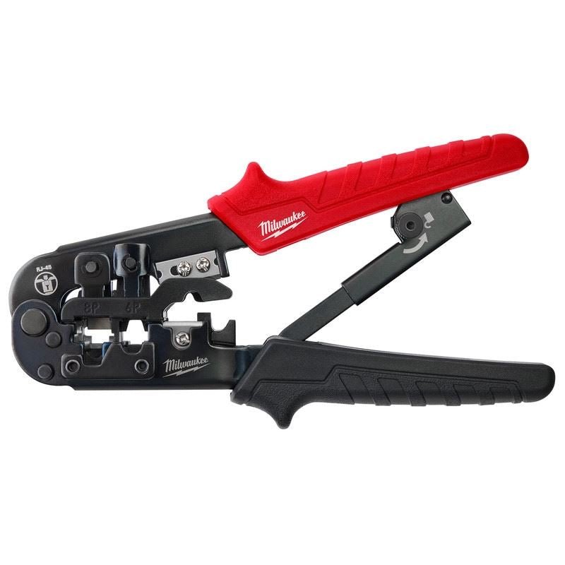 Milwaukee 48 - 22 - 3074 Ratcheting Pass - Through Crimper and Stripper - Mississauga Hardware Centre Inc